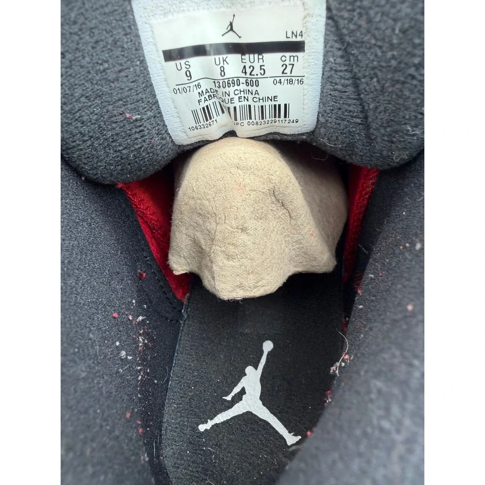Air Jordan 12 Retro Gym Red White Black 130690-600 Mens Size 9 Basketball Shoes